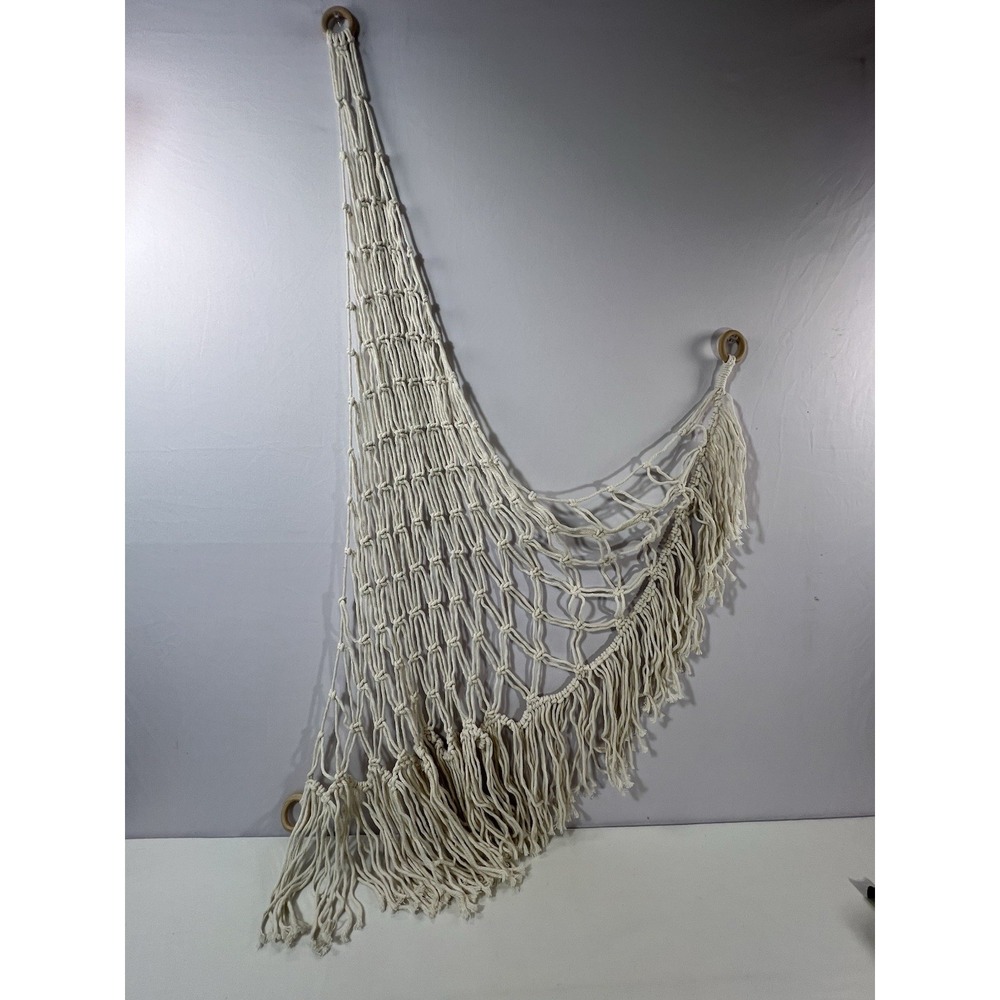 Macrame/Woven Net/Hammock For Storage (stuffed animals,‎ fruit, toys)